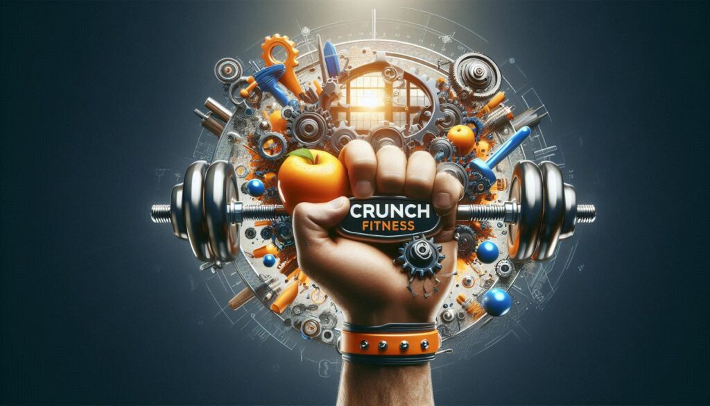 Title: "Community and Culture at Crunch"

Description: Design an inviting and vibrant image that showcases the strong sense of community and positive culture at Crunch Fitness. The image should reflect the supportive, energetic, and inclusive environment that defines Crunch.

Visual Elements:

Central Theme: Focus on the social and cultural aspects of Crunch Fitness. This could include group workouts, community events, team challenges, or friendly interactions among members and staff.
Color Palette: Use warm, energetic colors like vibrant oranges, lively blues, and fresh greens to convey a sense of enthusiasm, camaraderie, and inclusivity.
Imagery: Feature visuals of diverse groups of people participating in group fitness classes, engaging in community events, or enjoying social interactions in the gym. Highlight elements such as team activities, high-fives, and supportive trainer-member interactions to emphasize the community spirit.
Text Overlay: Display the title "Community and Culture at Crunch" in a bold, modern font. Consider adding a tagline like "Join a Vibrant Community Where Fitness Meets Fun" to emphasize the welcoming and supportive atmosphere. Ensure the text is easily readable and stands out against the background.
Style:

Design: Opt for a warm, engaging design that reflects the friendly and inclusive culture of Crunch Fitness. The image should be high-resolution and visually compelling, creating an inviting impression of the community and culture.
Composition: Ensure the image is optimized for various screen sizes and devices. Arrange key visual elements thoughtfully to maintain a balanced and attractive layout, ensuring the focus remains on the community and cultural aspects without interference from other content.