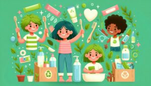Children happily practicing
